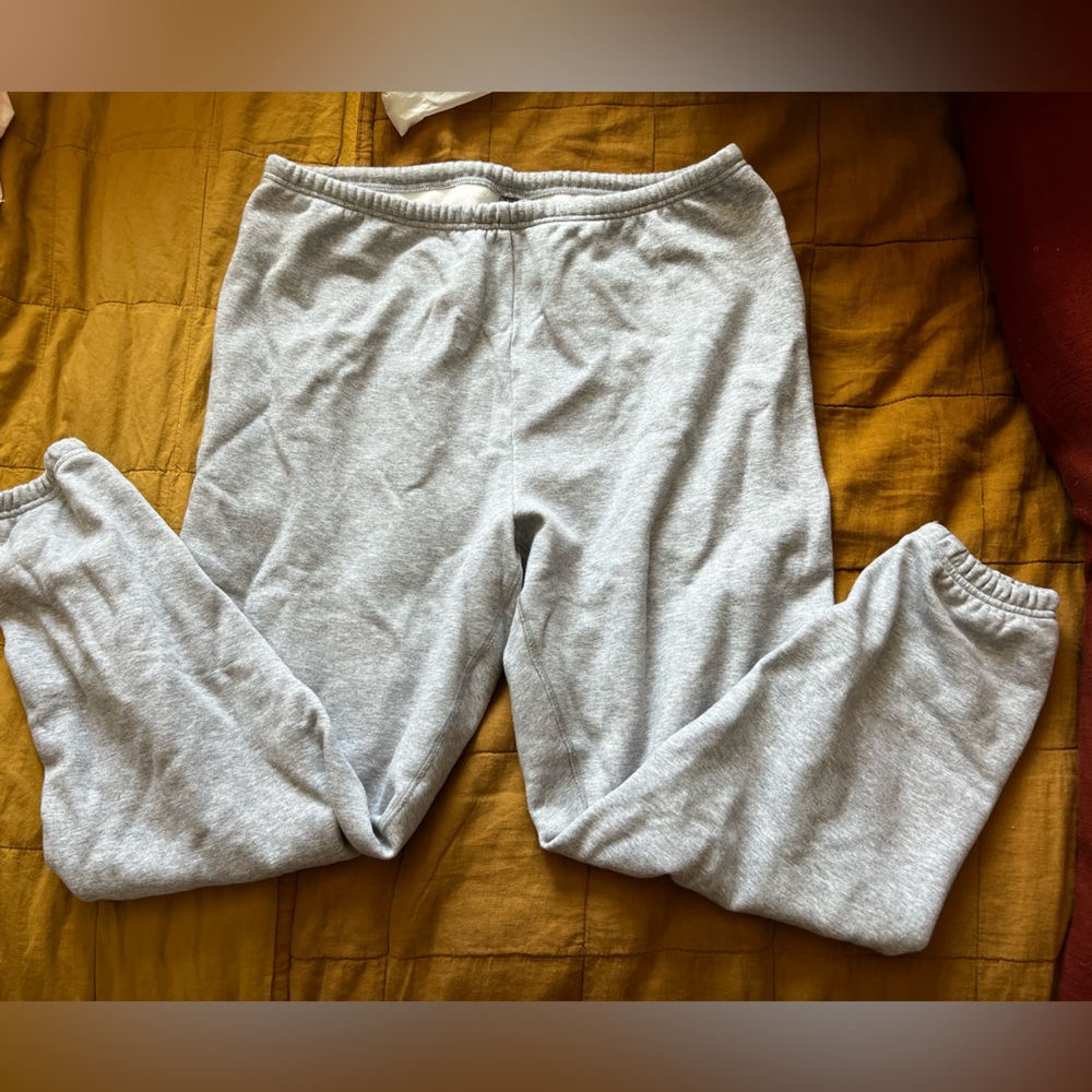 SKIMS Cotton Fleece Joggers / Heather Gray / XL